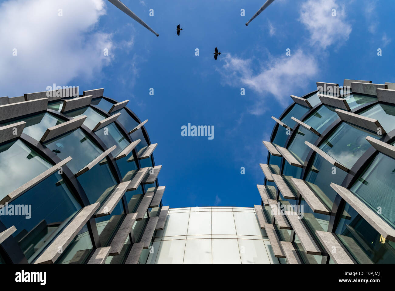Abstract architectural detail of corporate building suitable as ...
