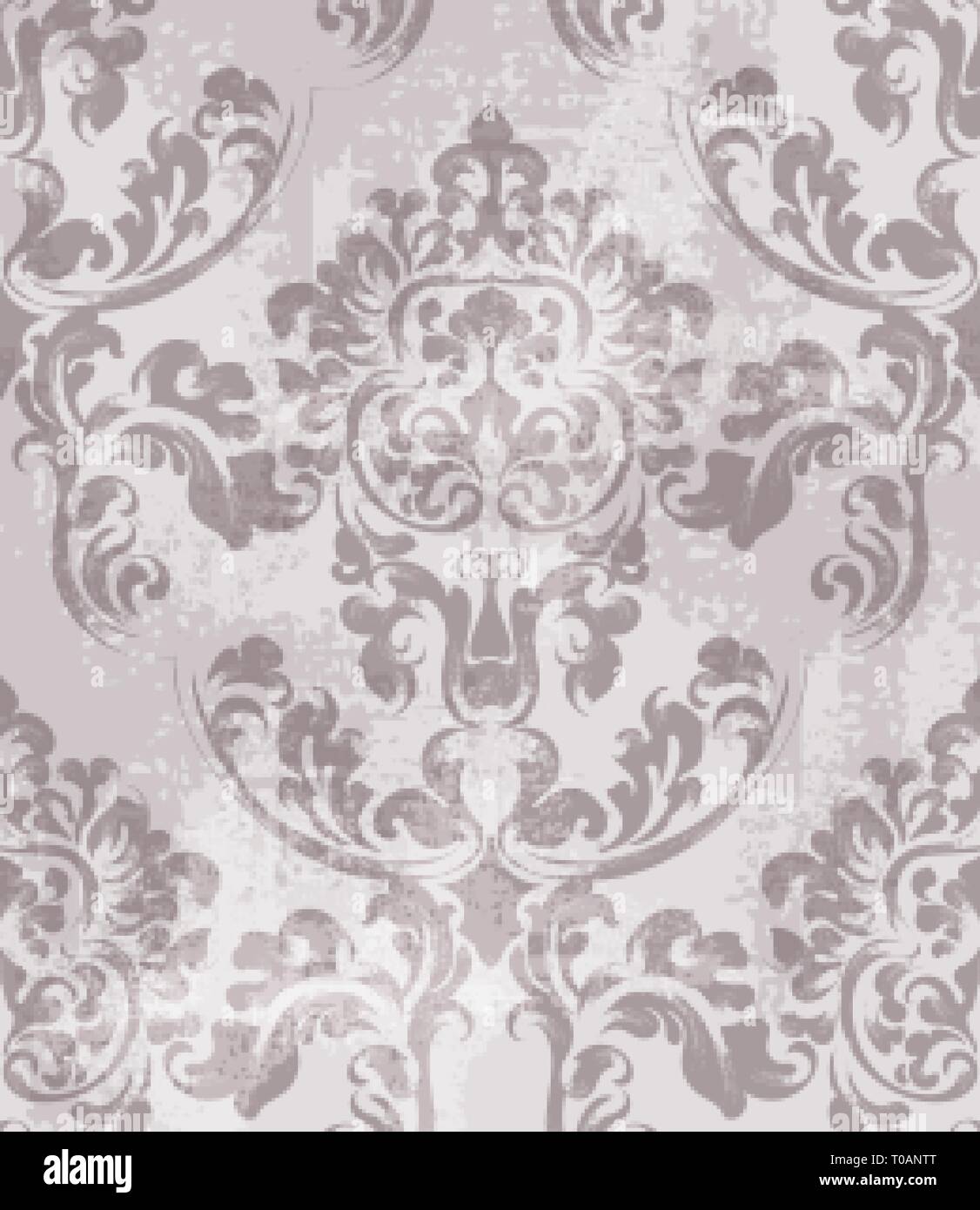 Rococo Baroque Texture Pattern Vector Floral Ornament Decoration Victorian Engraved Retro Design Vintage Fabric Decors Luxury Fabric Stock Vector Image Art Alamy