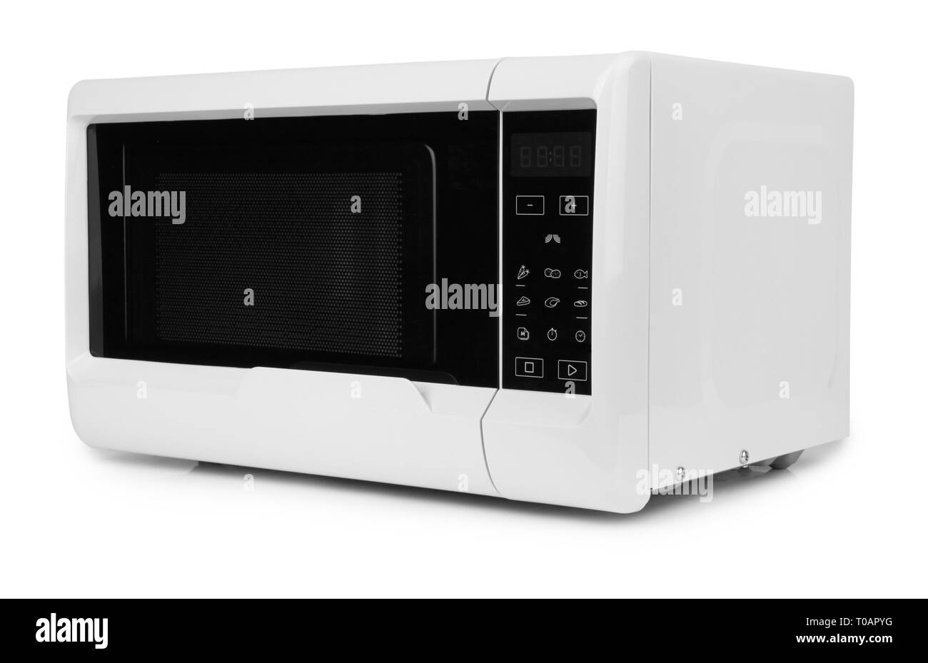 closed microwave isolated on a white background Stock Photo Alamy