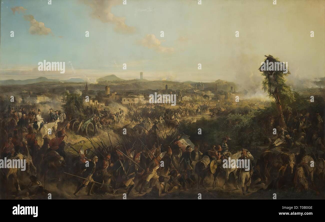'Battle of Novi on 4 August 1799'. Russia, Between 1852 and 1855. Dimensions: 355x215 cm. Museum: State Hermitage, St. Petersburg. Author: ALEXANDER VON KOTZEBUE. Stock Photo