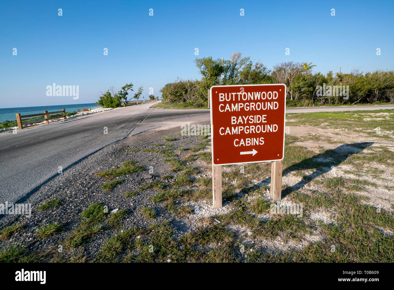 Bahia Honda State Park In The Florida Keys Sign Indicating How To