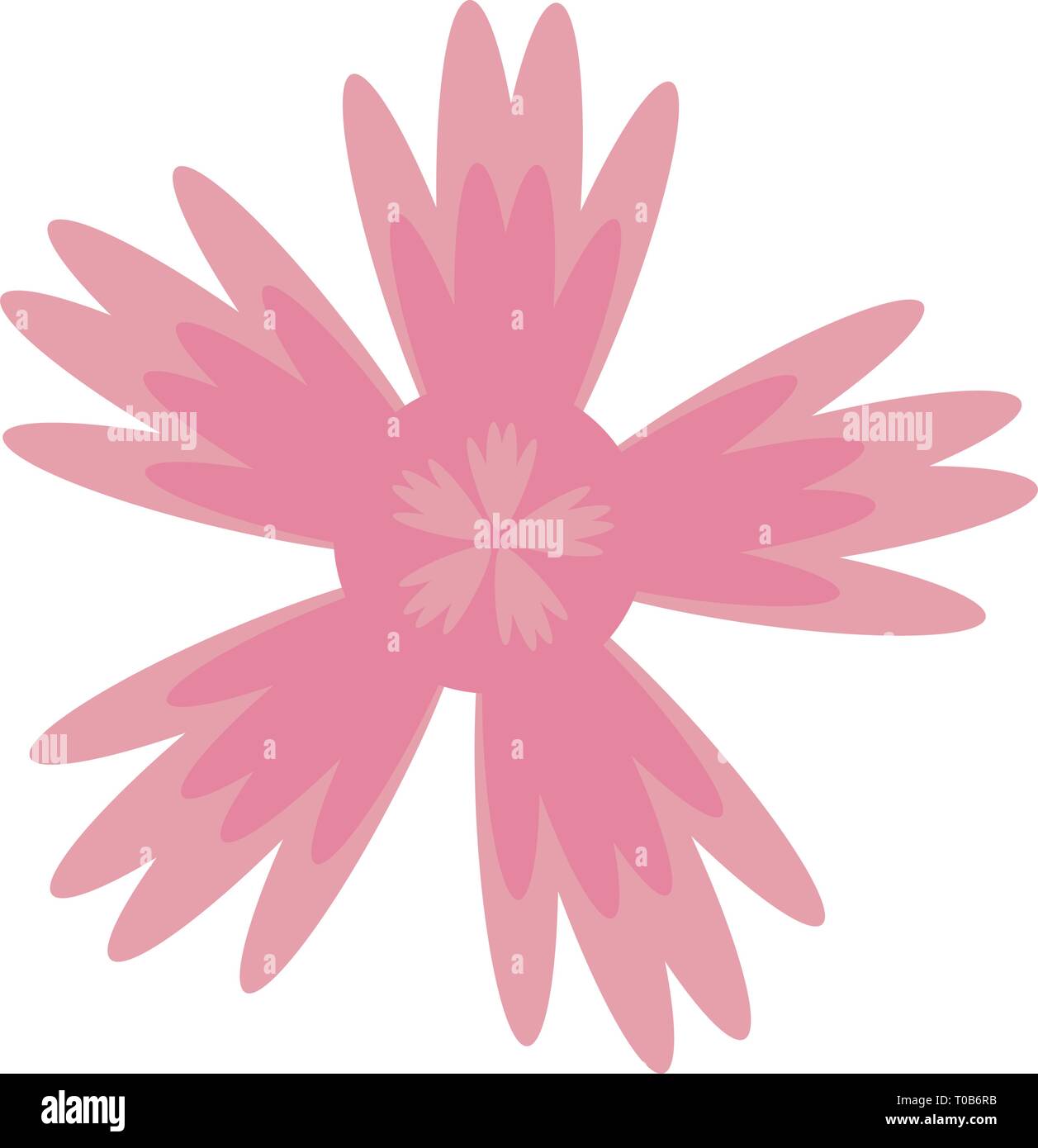 Beautiful flower cartoon isolated Stock Vector Image & Art - Alamy