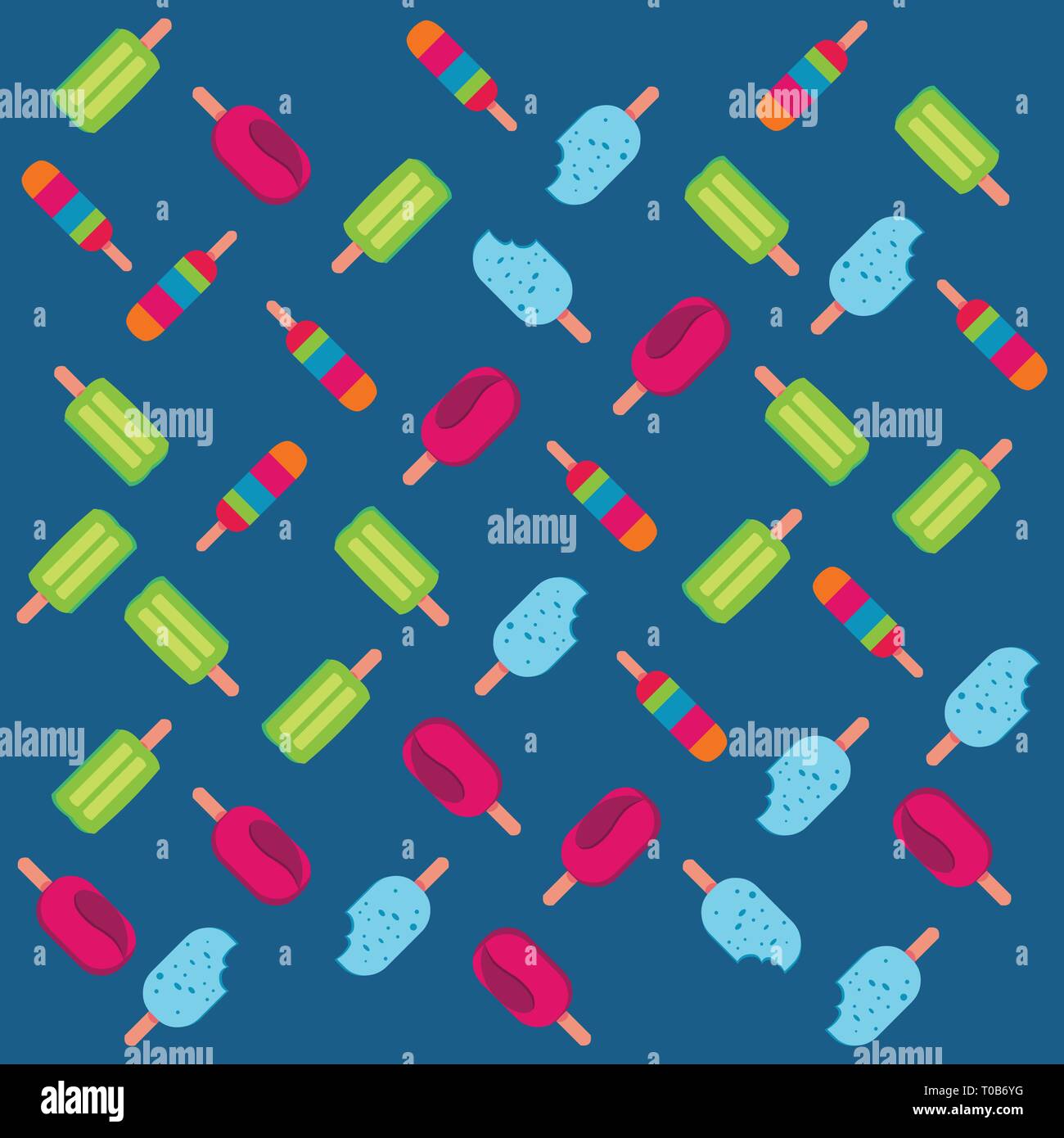 ice cream seamless pattern vector Stock Vector Image & Art - Alamy