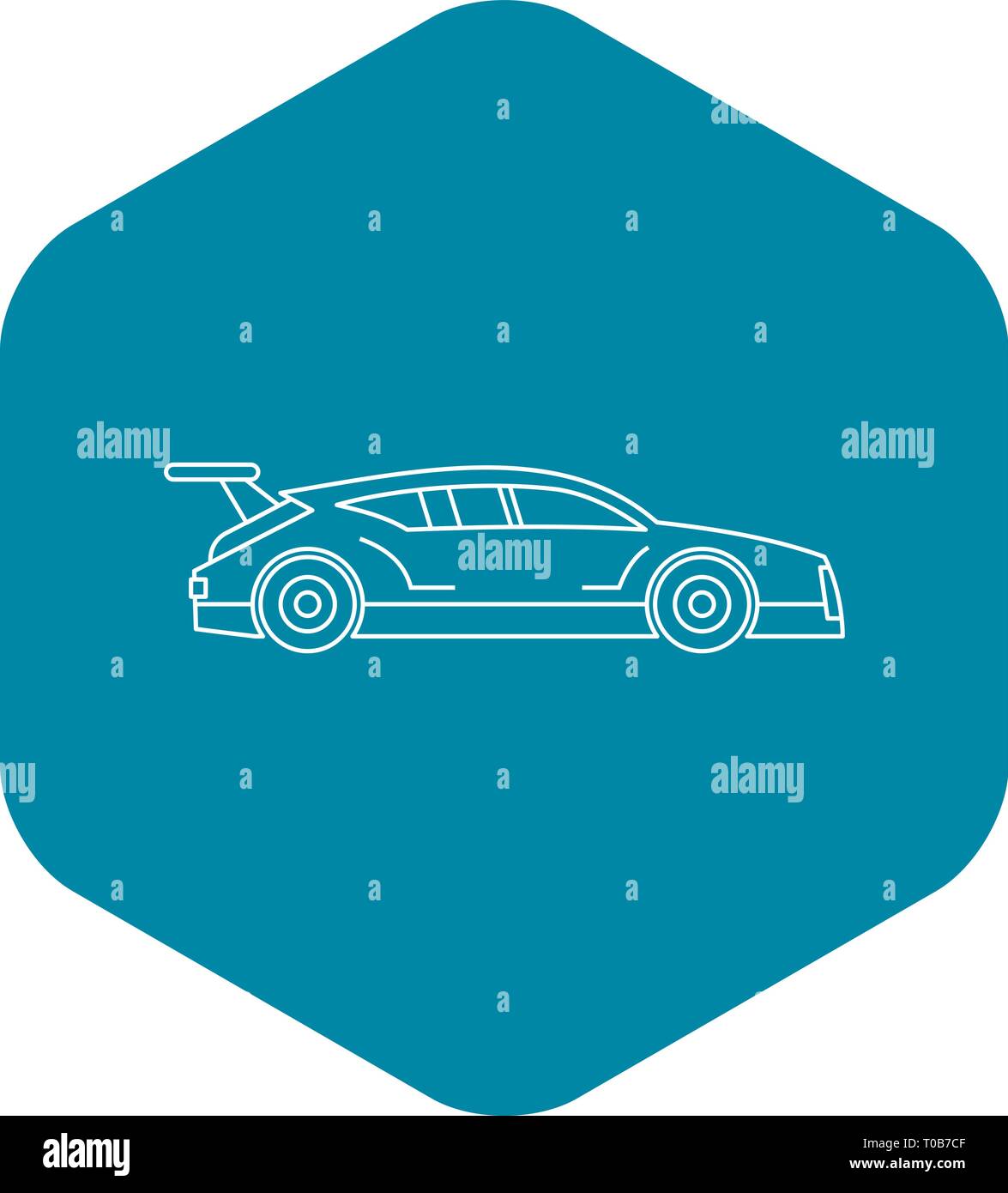 Racing car icon, outline style Stock Vector Image & Art - Alamy