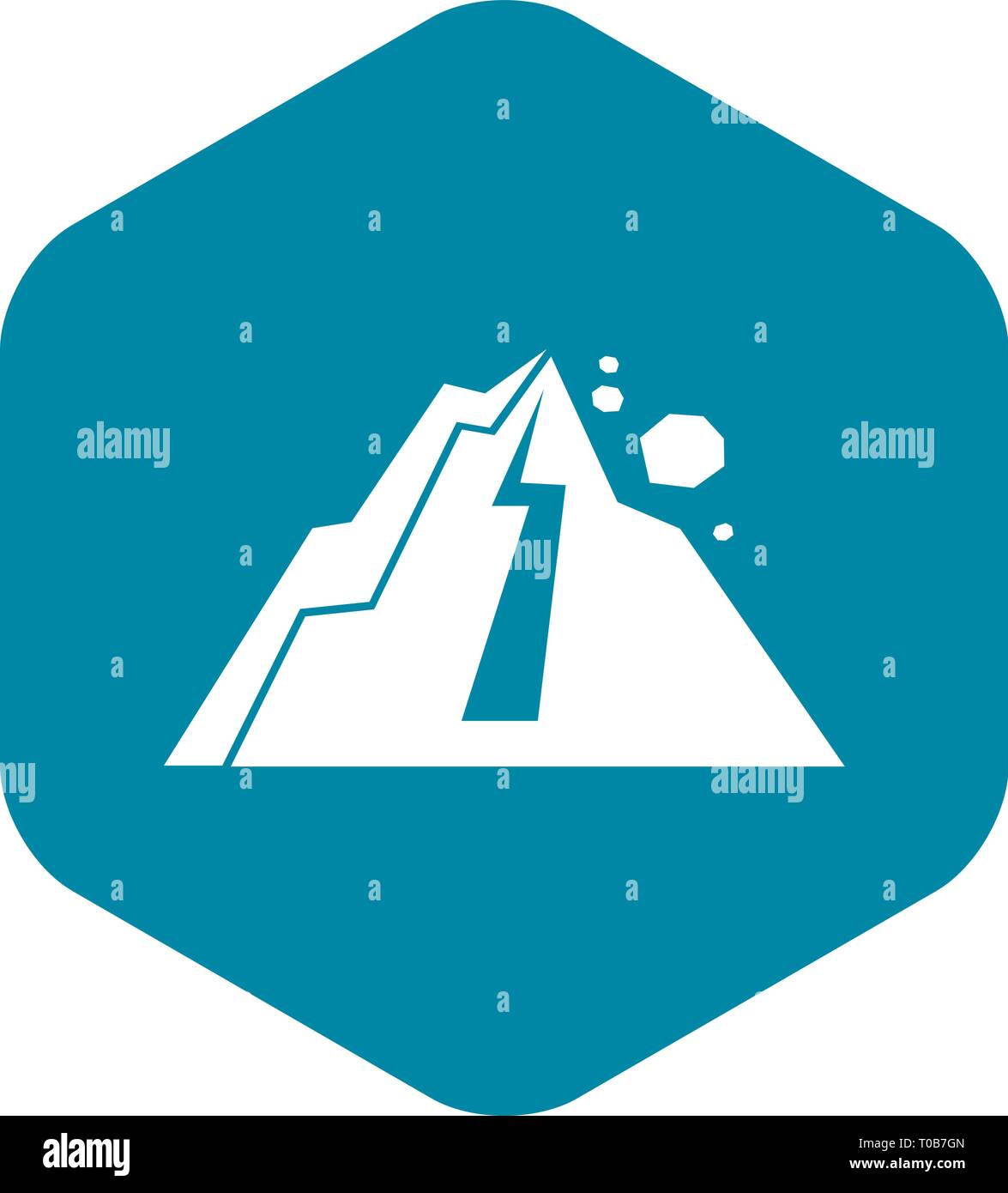 Rockfall icon, simple style Stock Vector Image & Art - Alamy