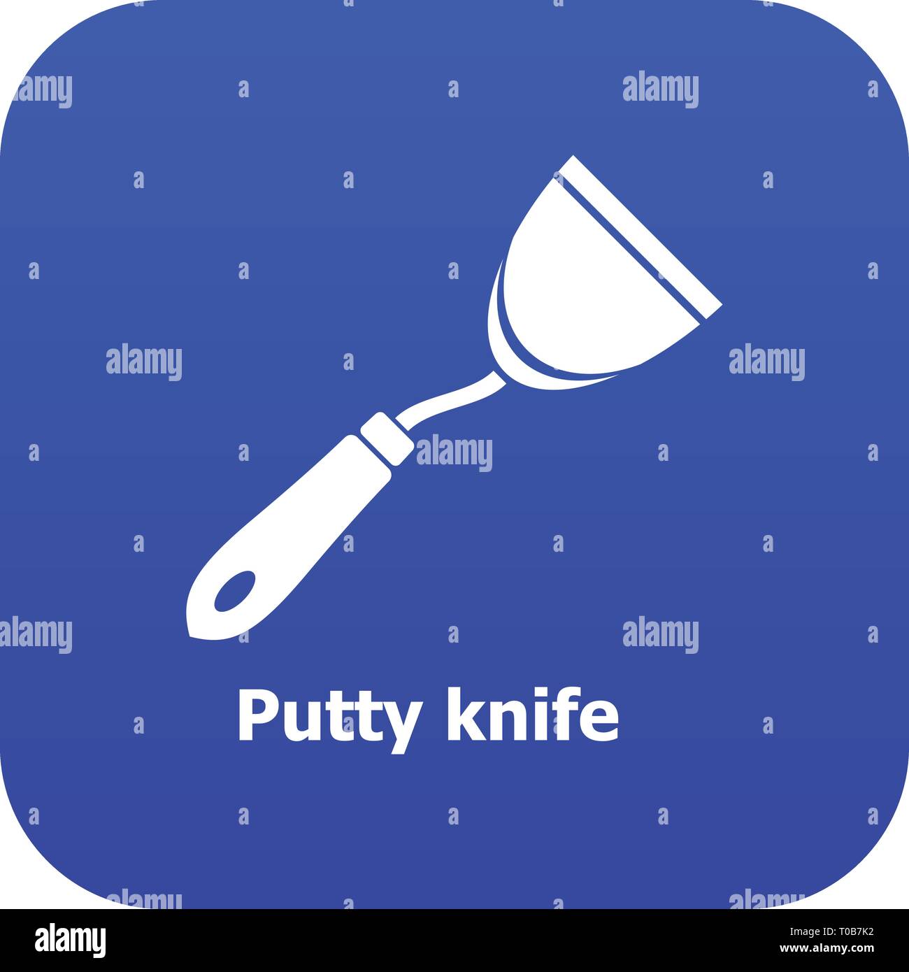 Putty knife icon blue vector Stock Vector Image & Art - Alamy