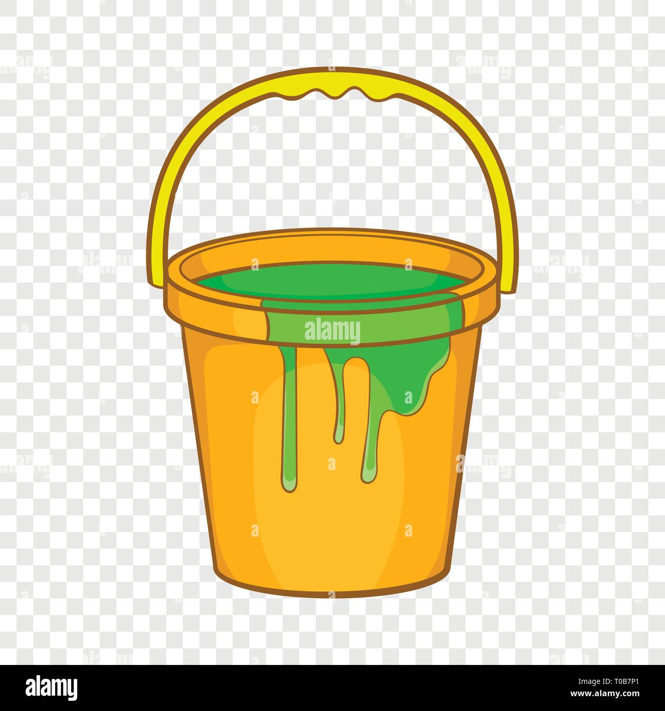 Bucket of paint icon, cartoon style Stock Vector Image & Art - Alamy