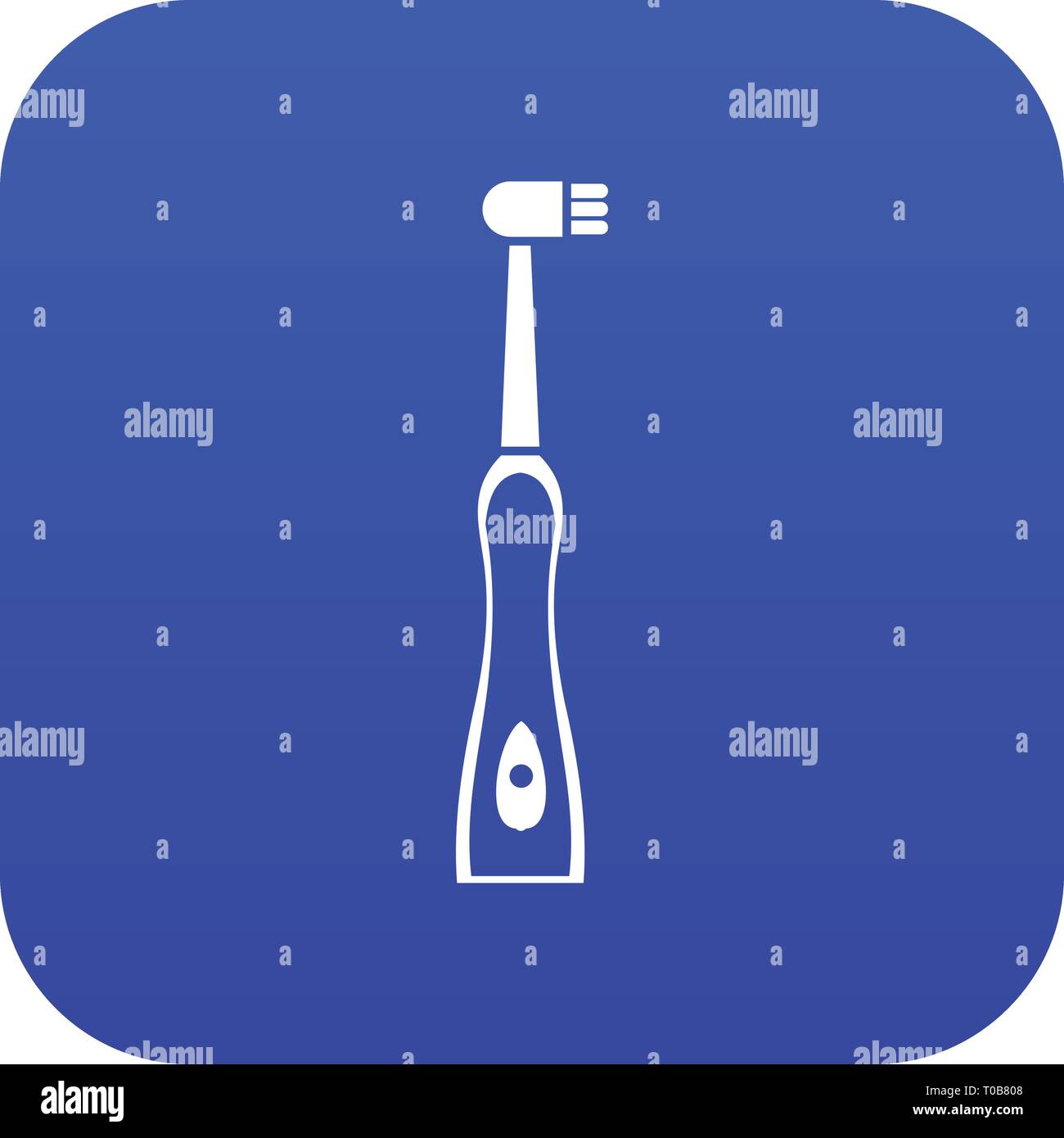 Electric toothbrush icon digital blue Stock Vector Image & Art - Alamy