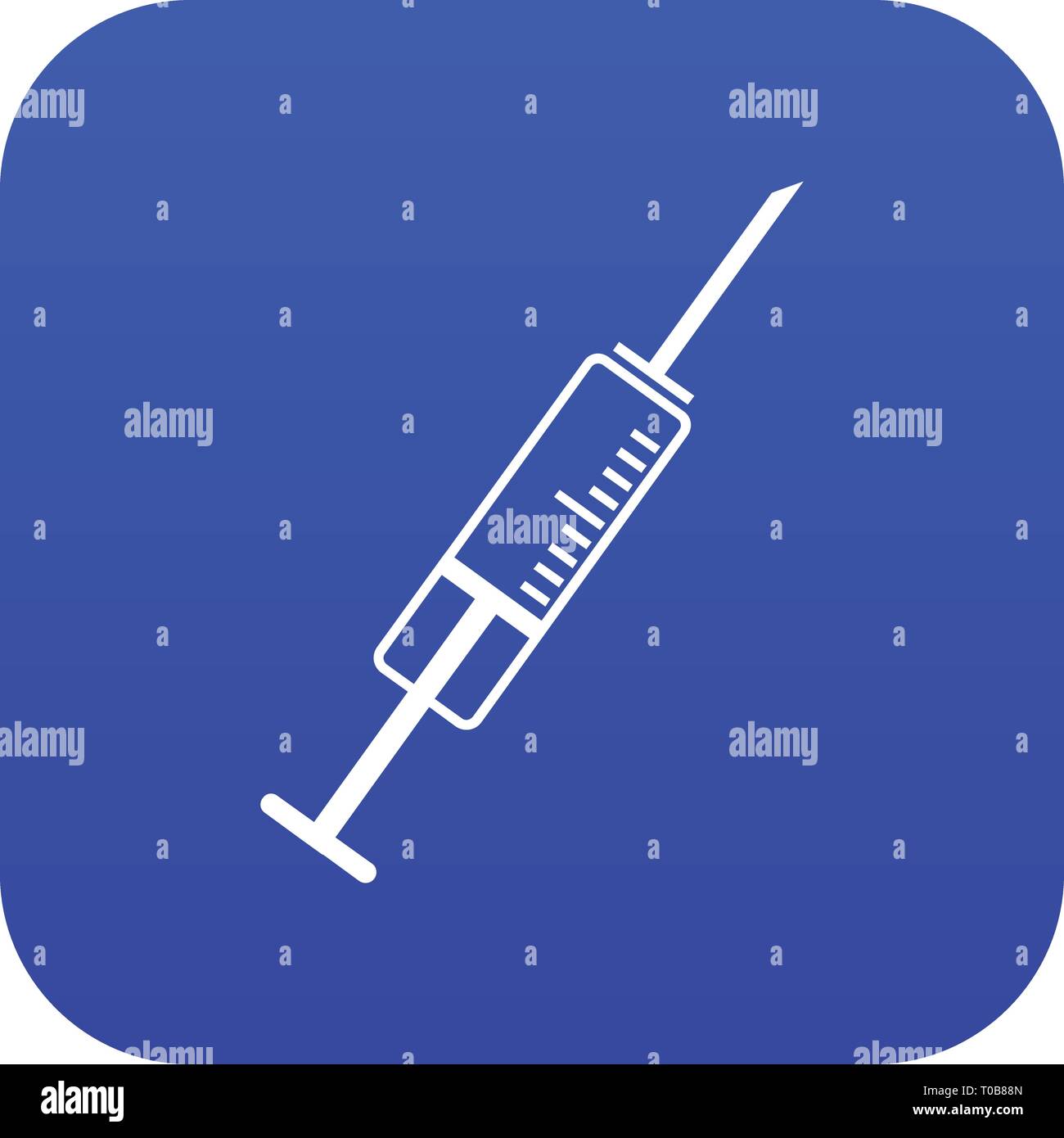Syringe icon digital blue Stock Vector Image & Art - Alamy