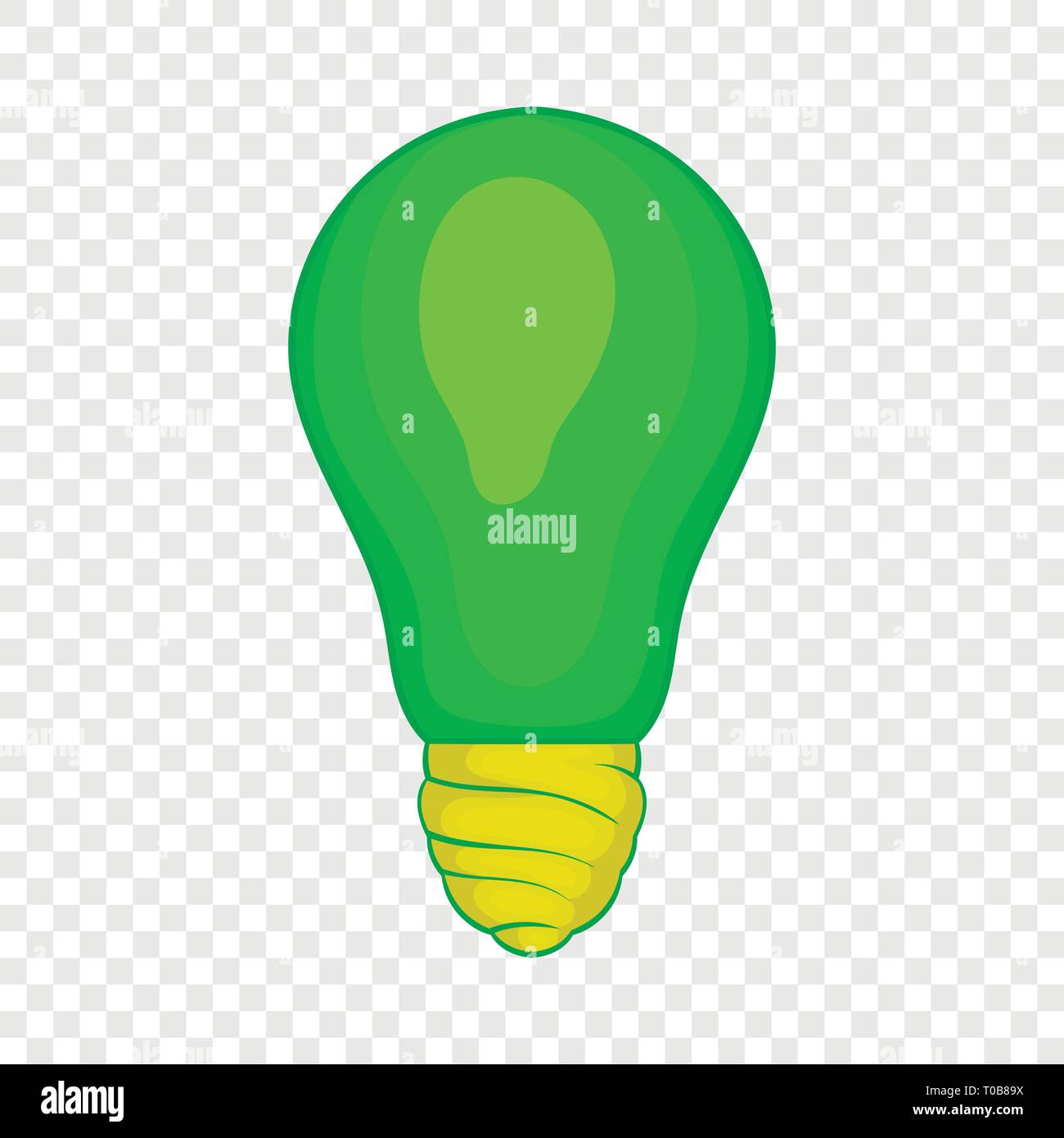 Eco light bulb icon, cartoon style Stock Vector Image & Art - Alamy