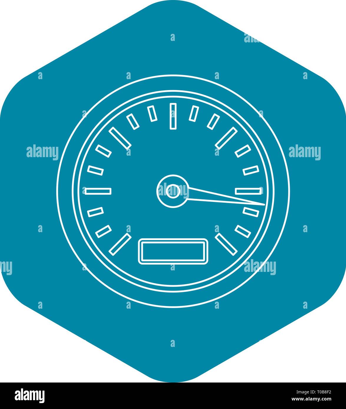 Speedometer or gauge icon, outline style Stock Vector Image & Art - Alamy