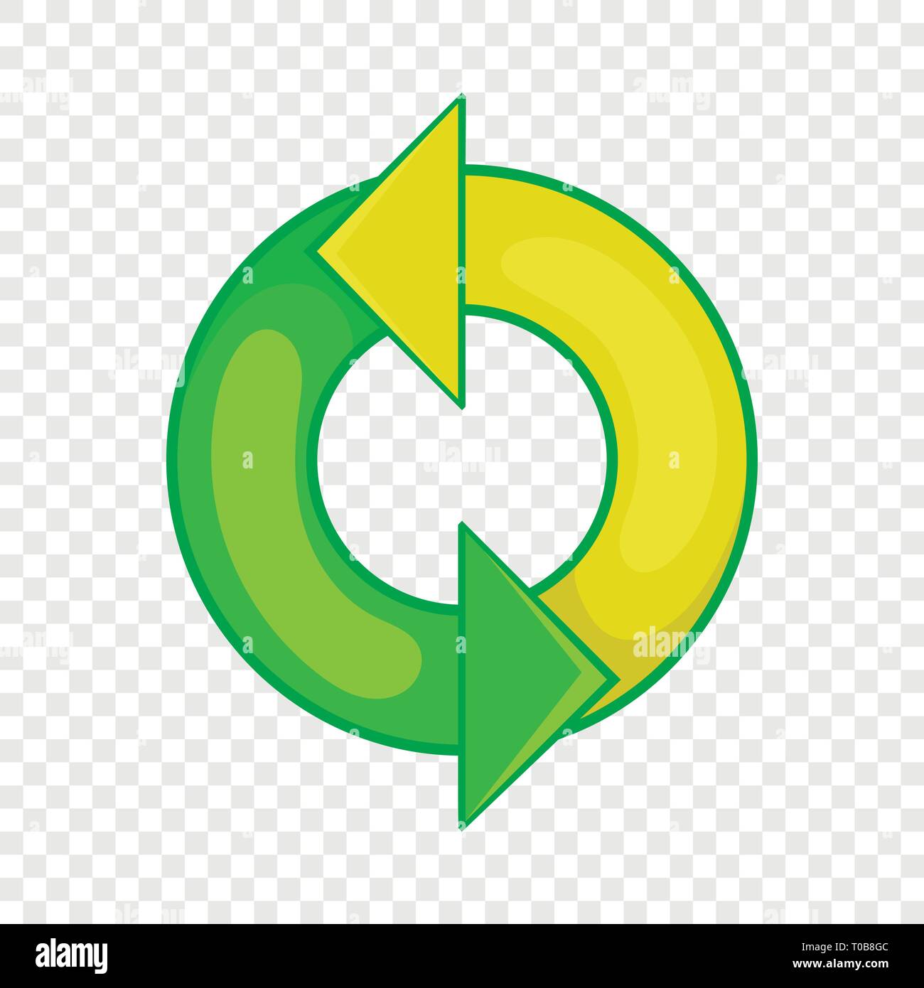 Recycling sign icon, cartoon style Stock Vector Image & Art - Alamy