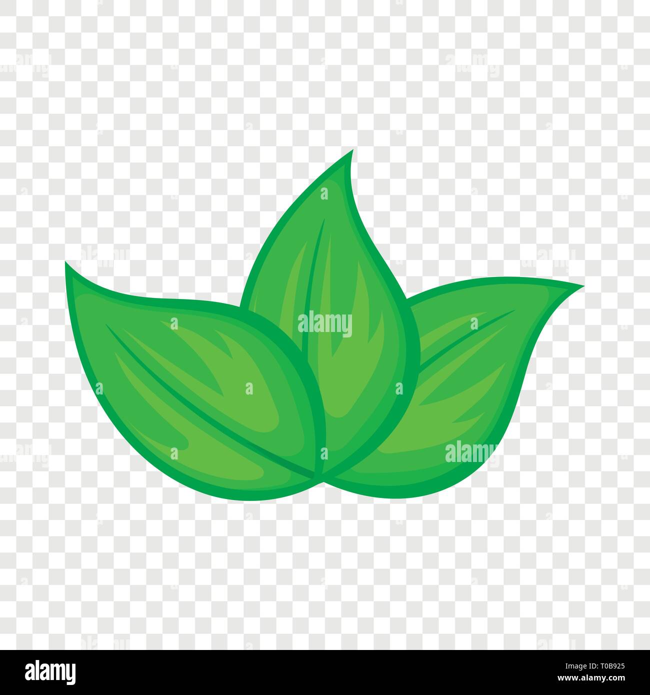 Green leaves icon, cartoon style Stock Vector Image & Art - Alamy