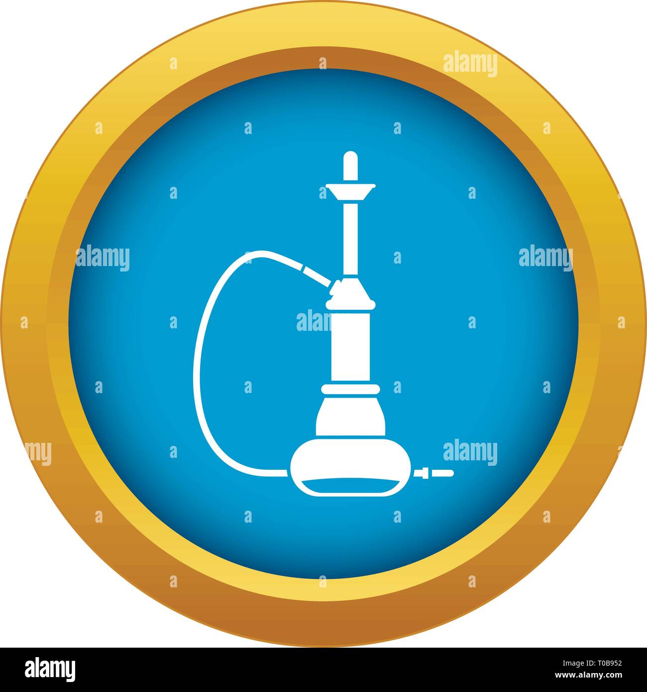 Hookah icon blue vector isolated Stock Vector Image & Art - Alamy
