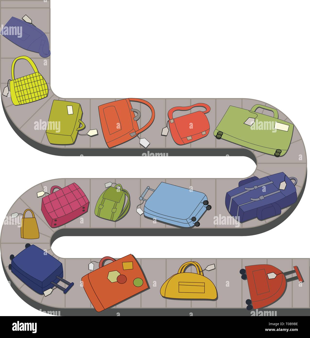 Baggage luggage claim area Stock Vector Images Alamy