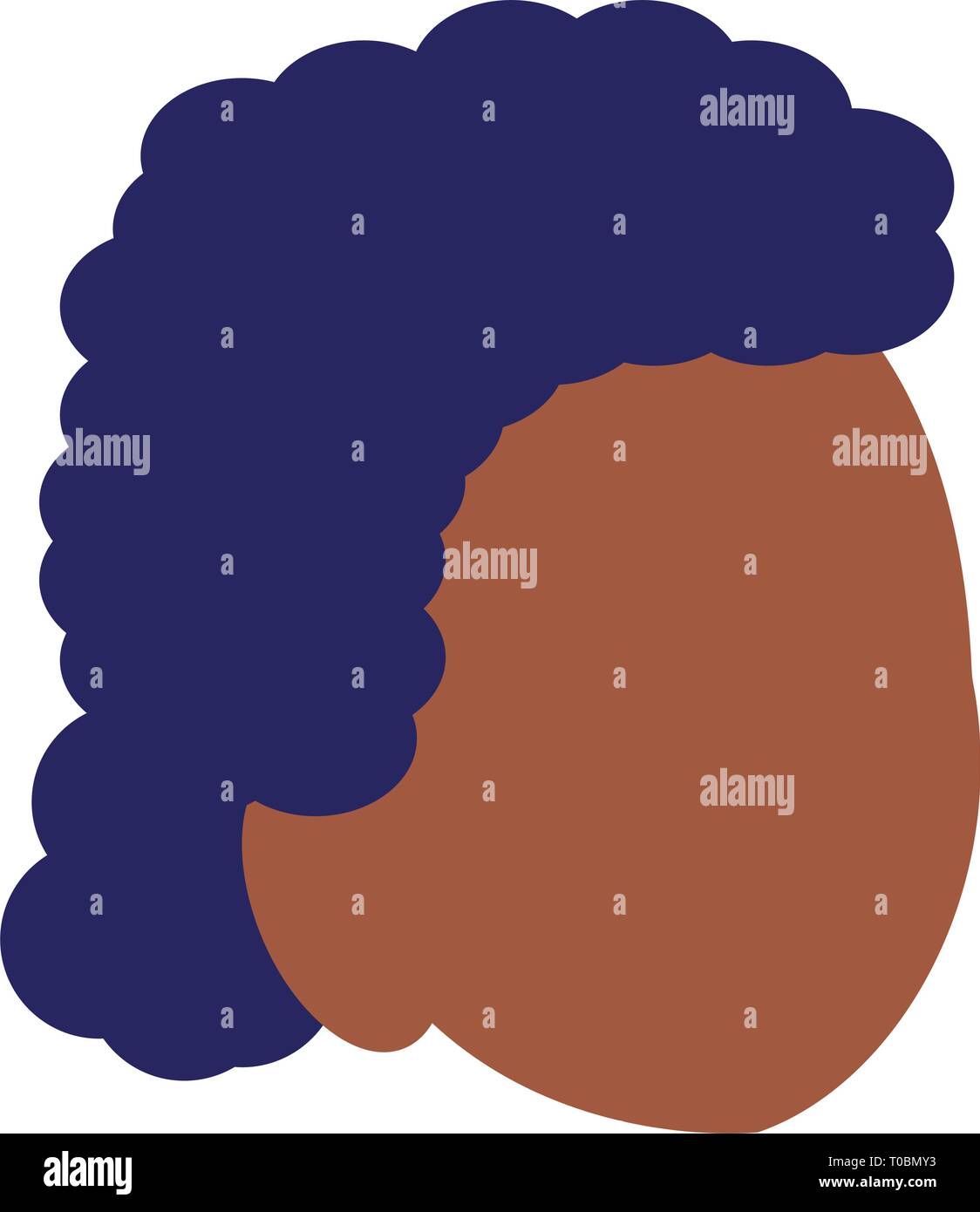 young black man head character vector illustration design Stock Vector ...