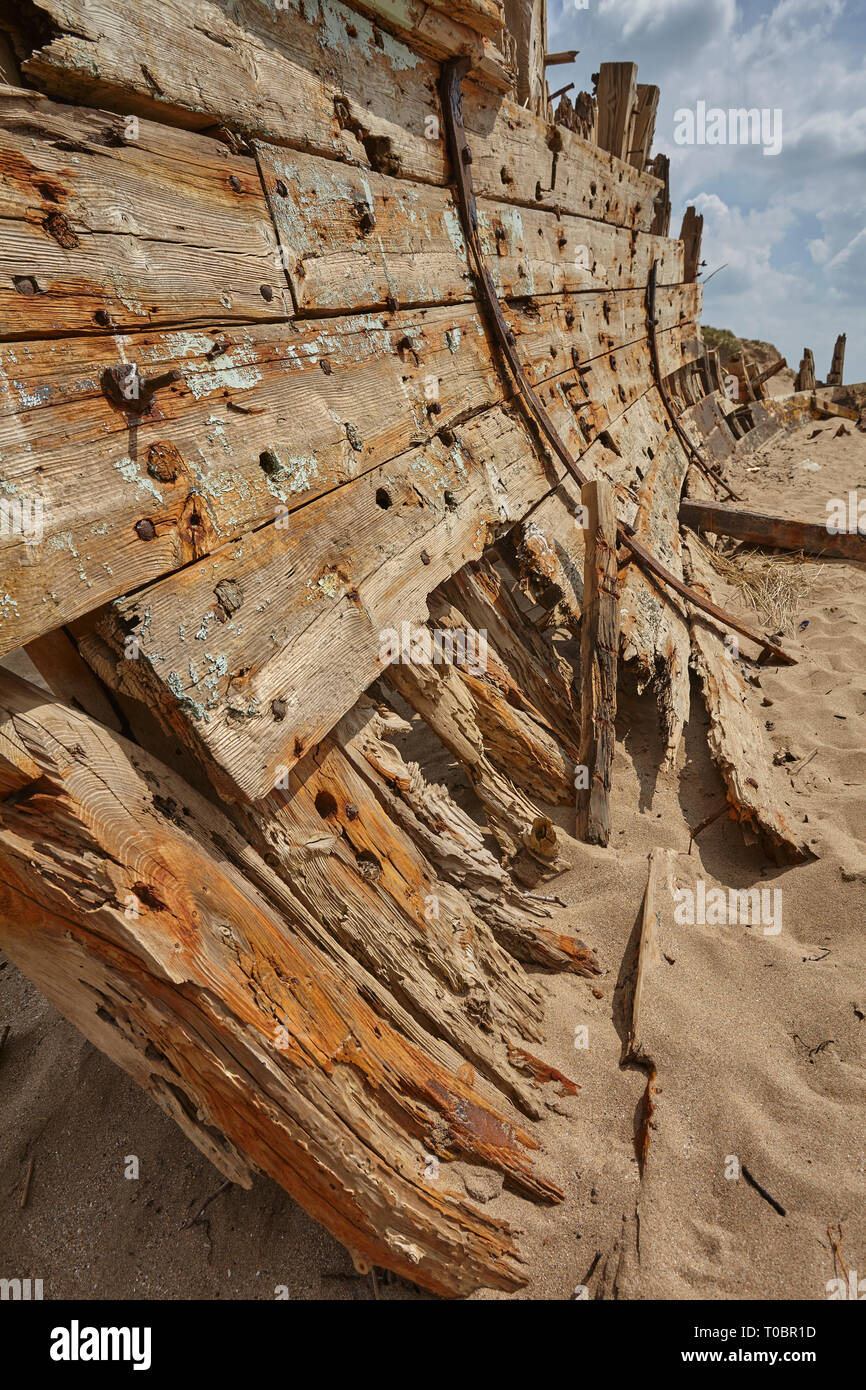 Wooden ship wreck aground hires stock photography and images Alamy