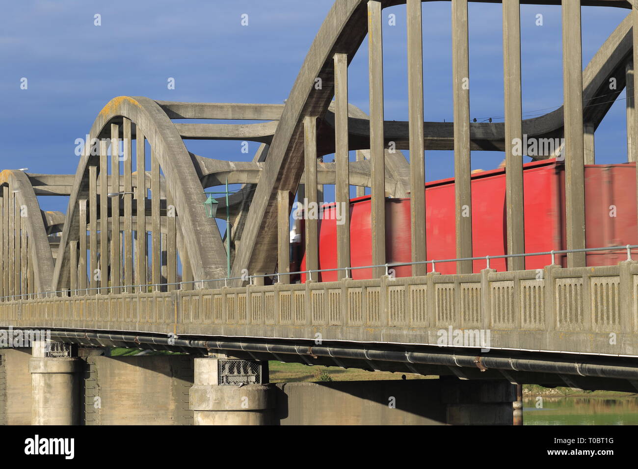 Balclutha Bridge, South Otago, New Zealand Stock Photo