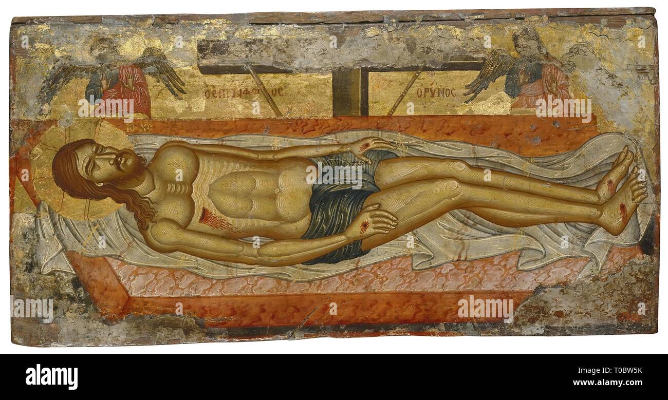 'Icon: Christ Entombed'. Mediterranean, 17th century. Dimensions: 24 ...