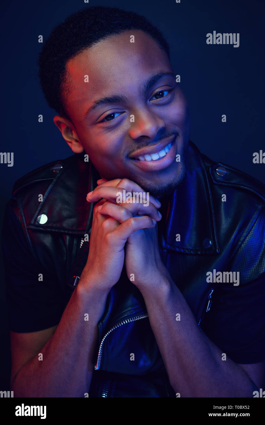 Young black man portrait hi-res stock photography and images - Alamy