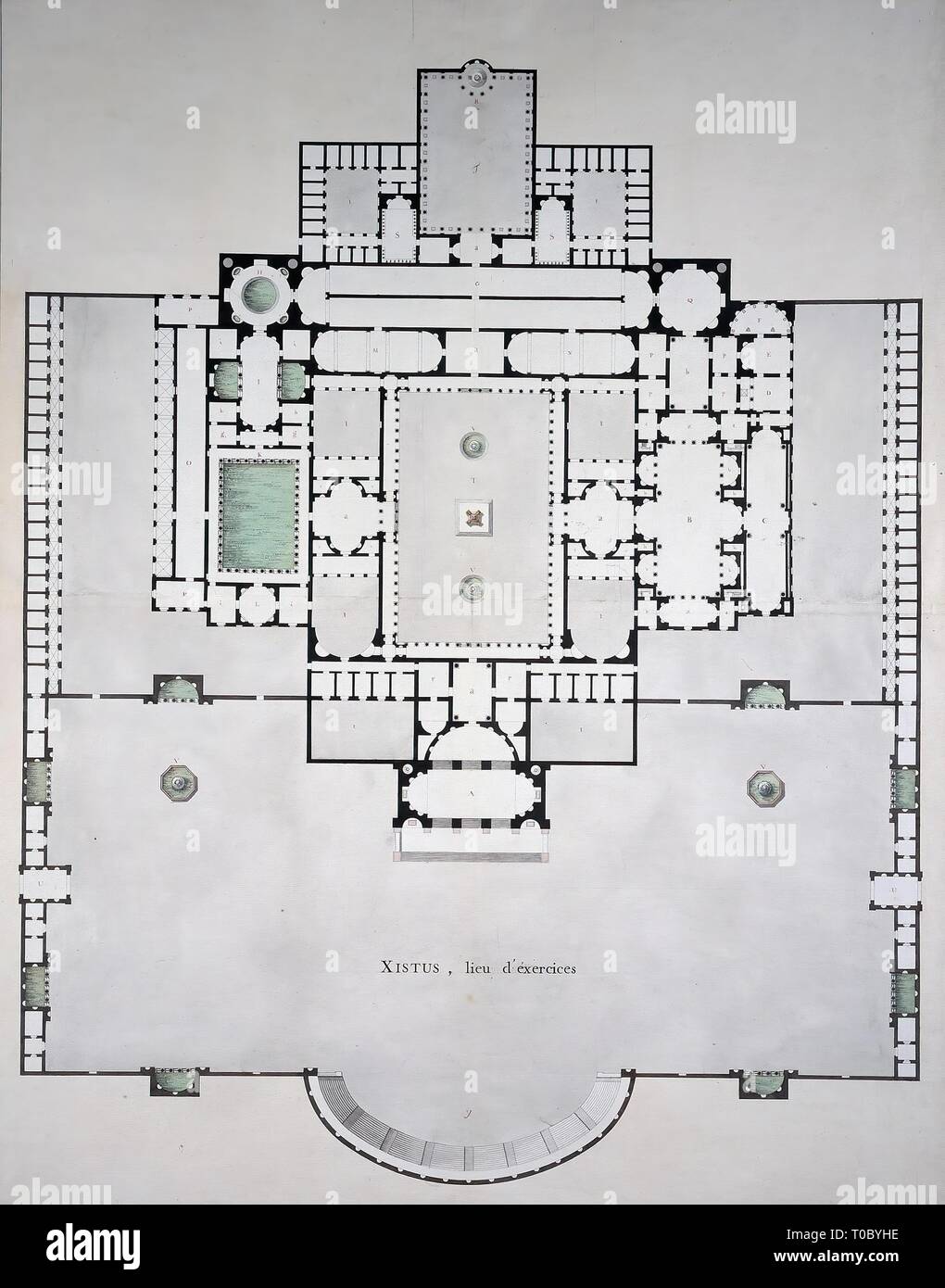 Plan Of Antique House Of Catherine Ii France 1773 Dimensions
