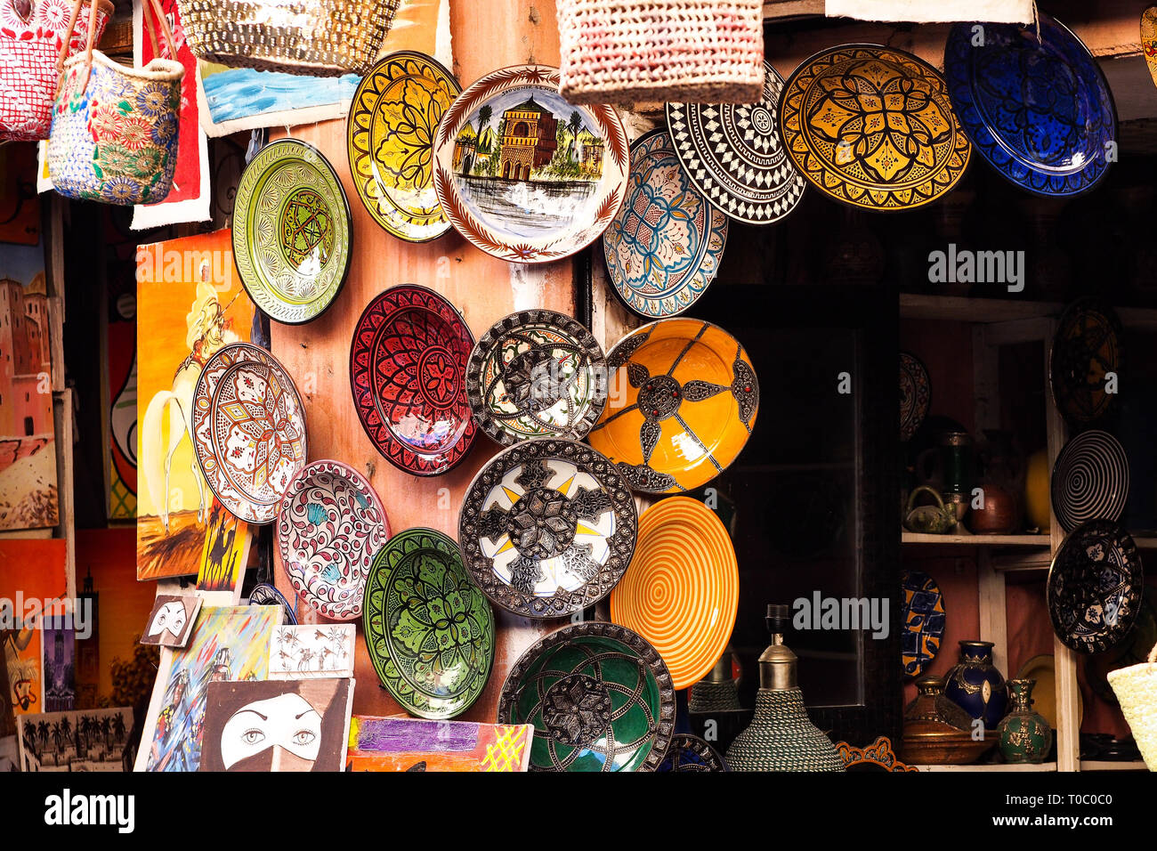 Photo Souk The Souks in Marrakesh, Morocco,. The largest traditional market in ...