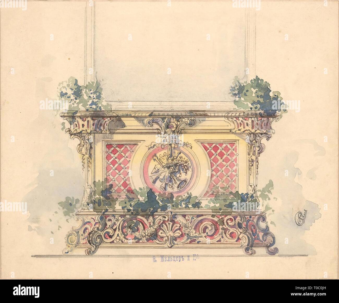 'Jardiniere'. Factory of F.F. Melzer. Russia, St Petersburg, 1880-1890s ...