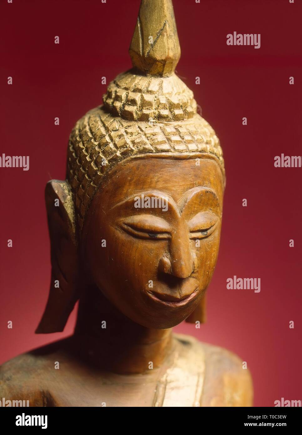 'Standing Buddha'. Siam (now Thailand).Art of Isan, Khon Ken region ?, 19th century. Dimensions: h. 37,5 cm. Museum: State Hermitage, St. Petersburg. Stock Photo