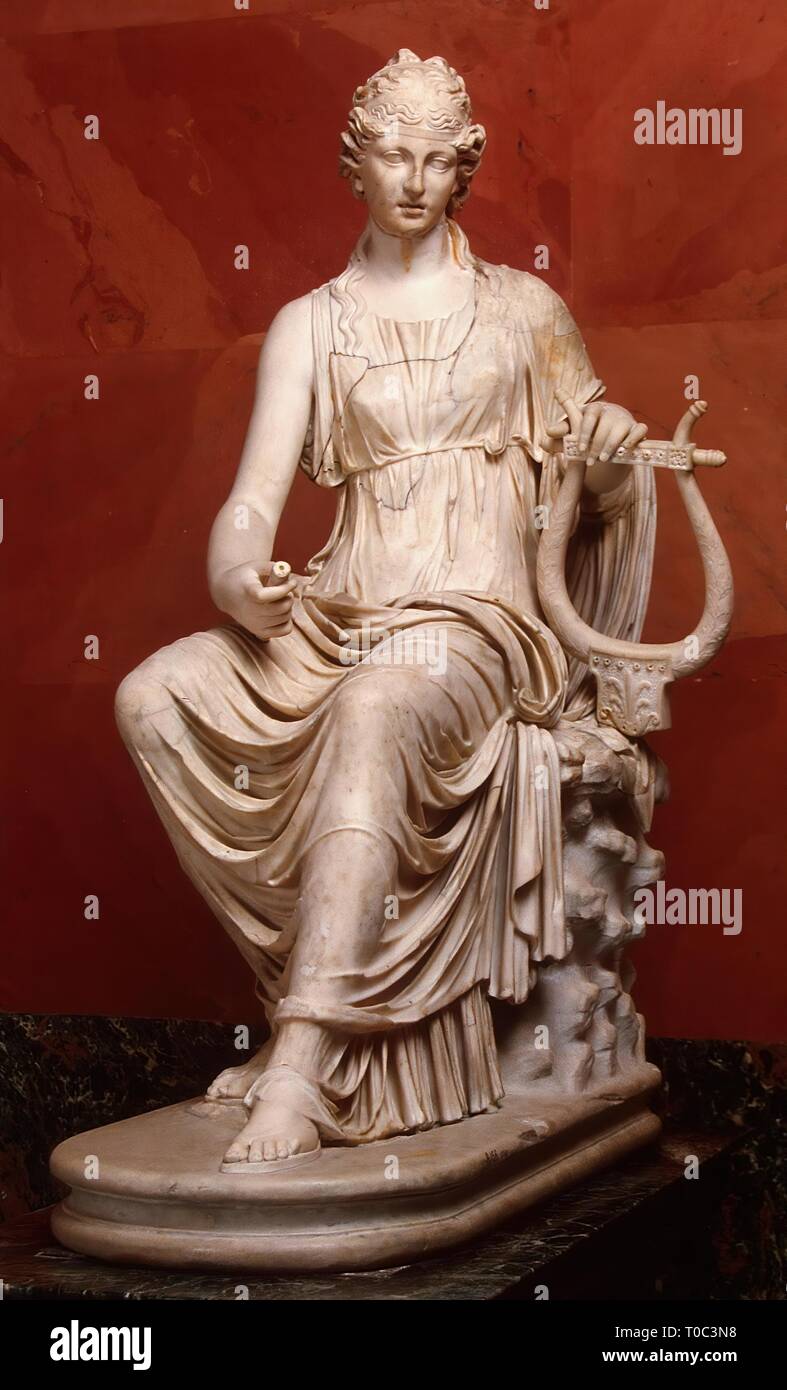 'Terpsichore. Muse of Dance'. Roman copy from a Greek original. Ancient