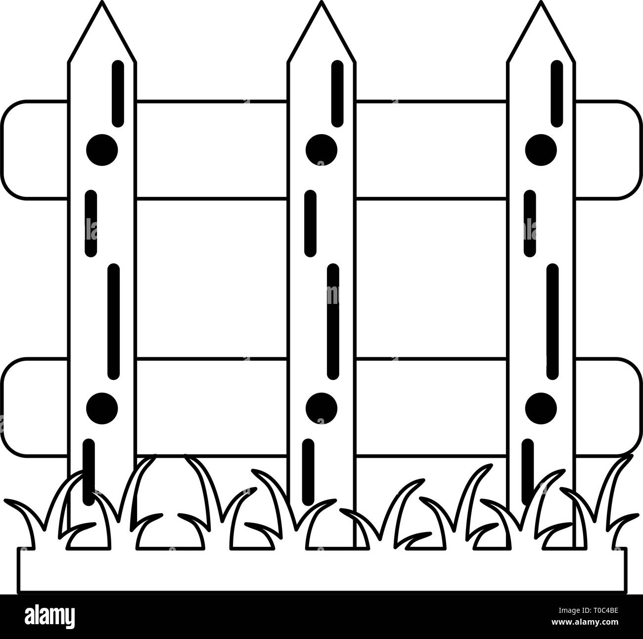 Backyard Fence Clipart Outline
