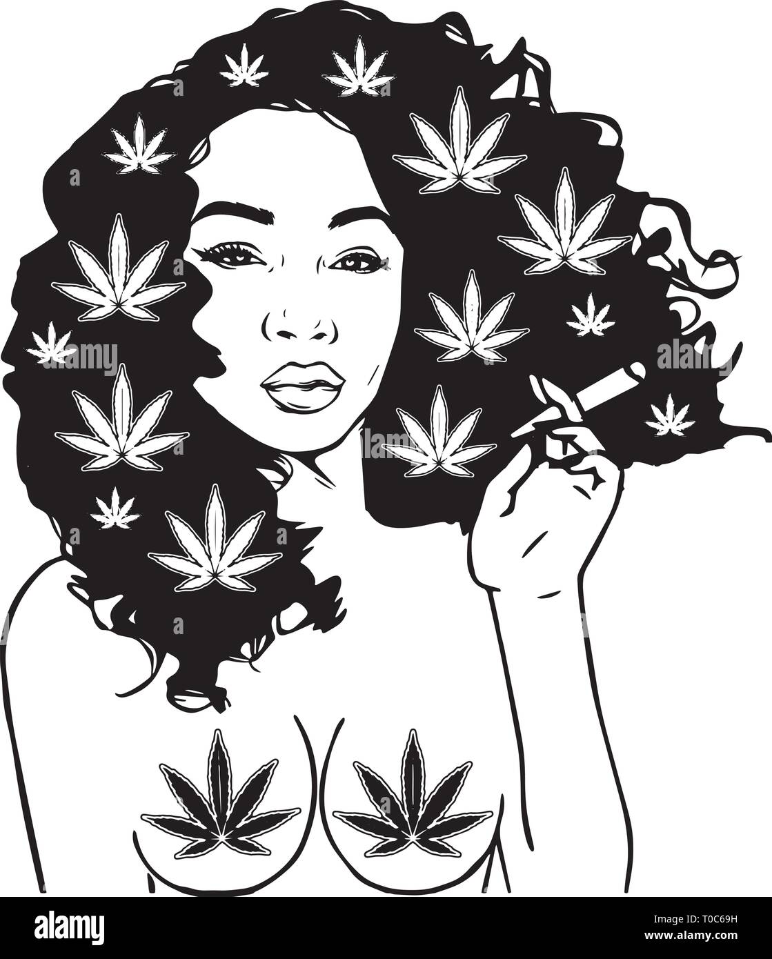 Blunt Weed Cannabis Medical Marijuana Pot Stone High Life Smoker Drug 420 Mary  jane Stock Vector Image & Art - Alamy