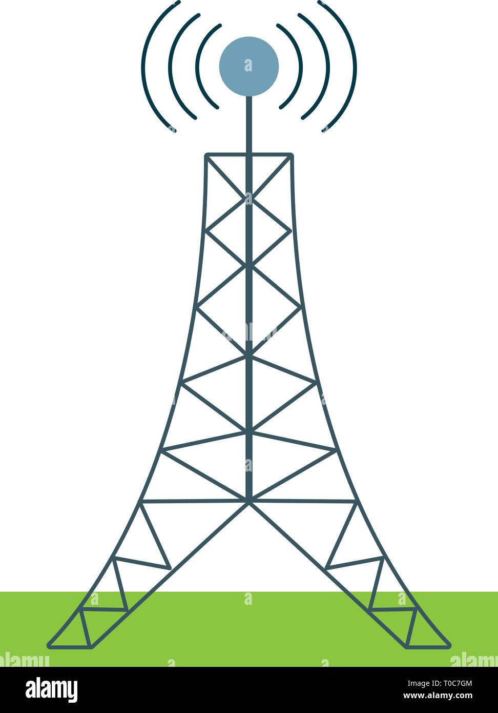 Telecommunication antenna tower Stock Vector Image & Art - Alamy