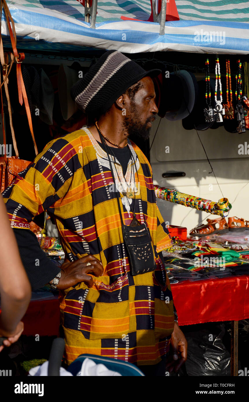 Rastafarian man Stock Photo