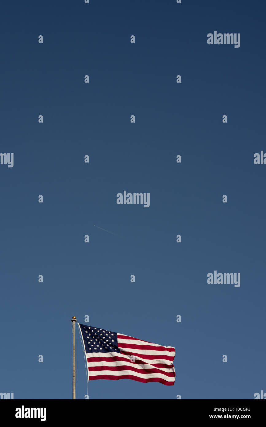 The flag of the United States of America, California. Stock Photo