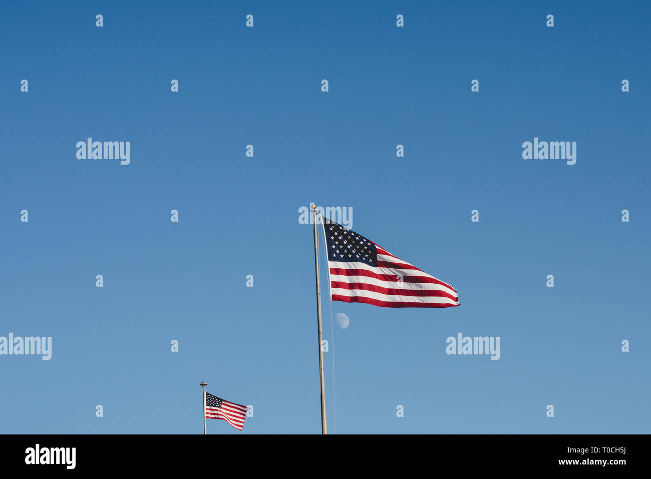 The flag of the United States of America, California. Stock Photo