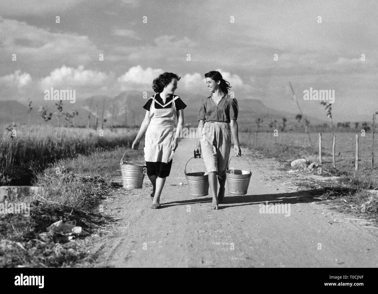 two peasants, battipaglia, 1952 Stock Photo