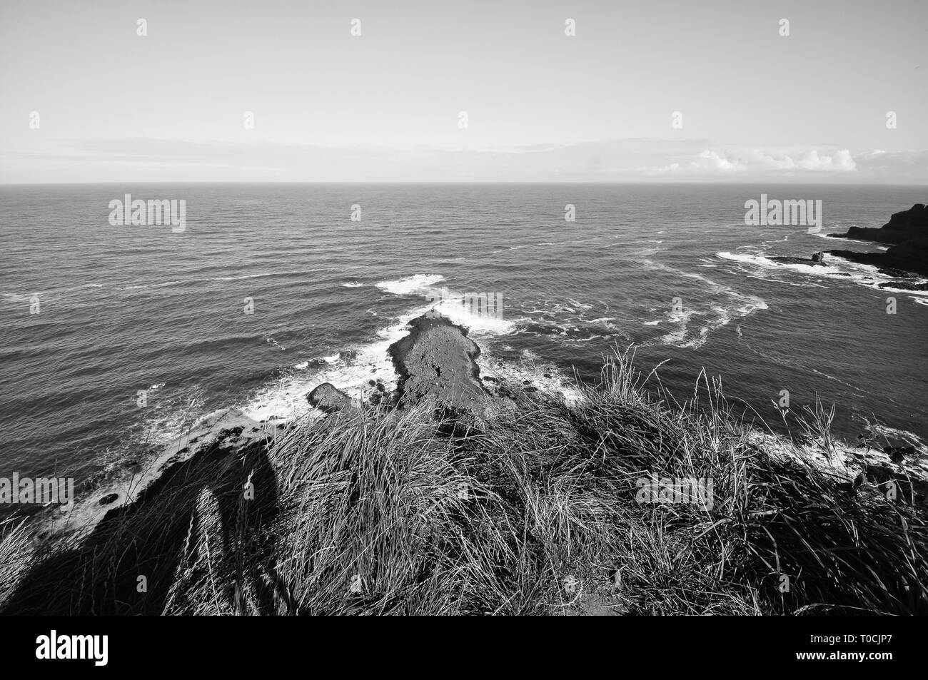 Giants Causeway Black and White seascapes Stock Photo Alamy