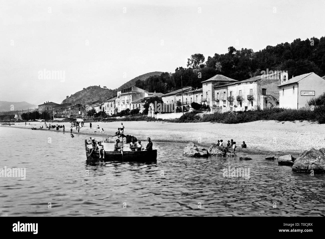 panorama, capitello, campania, italy  1930-40 Stock Photo