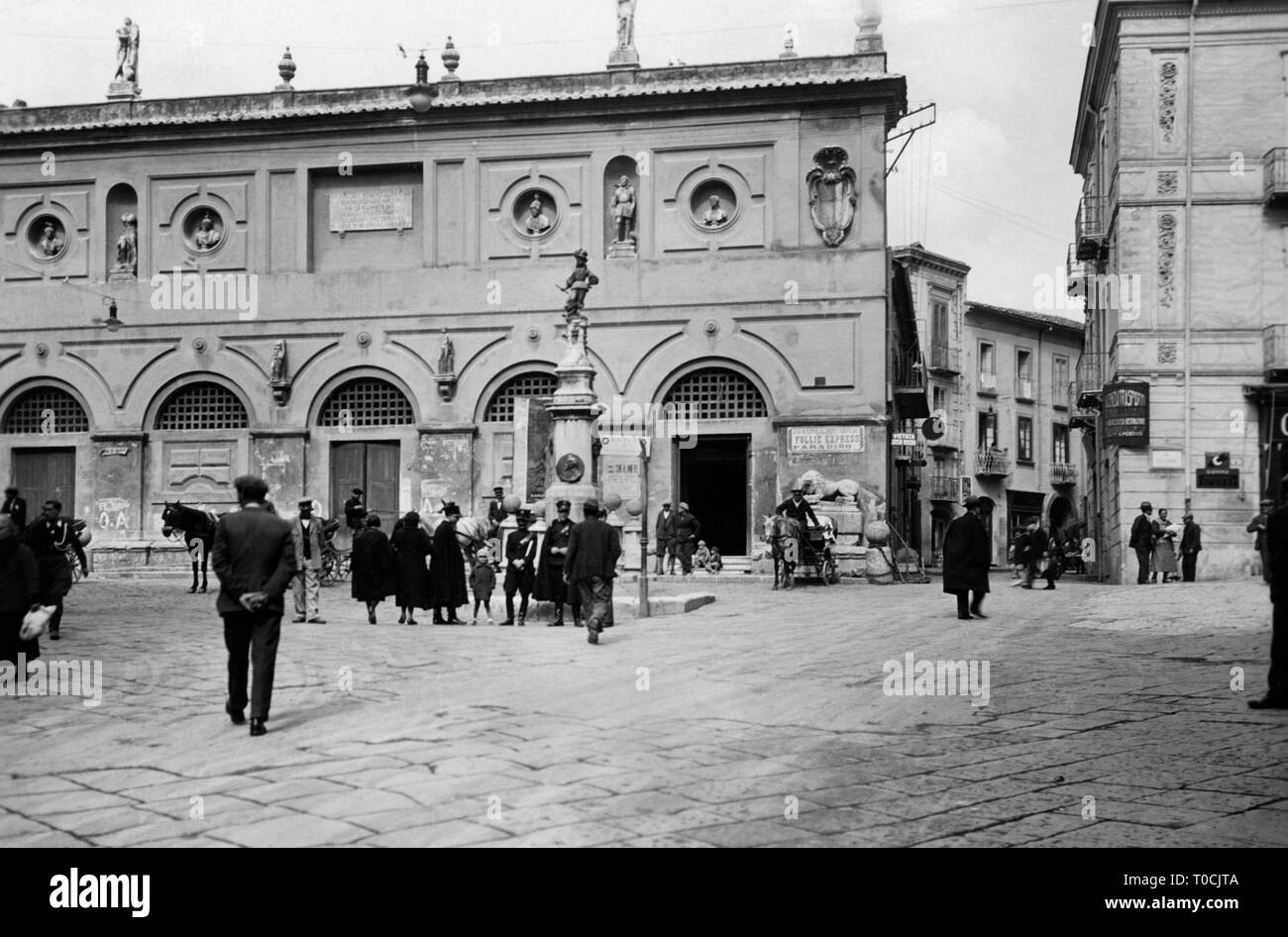 historic centre, avellino, campania, italy 1925 Stock Photo