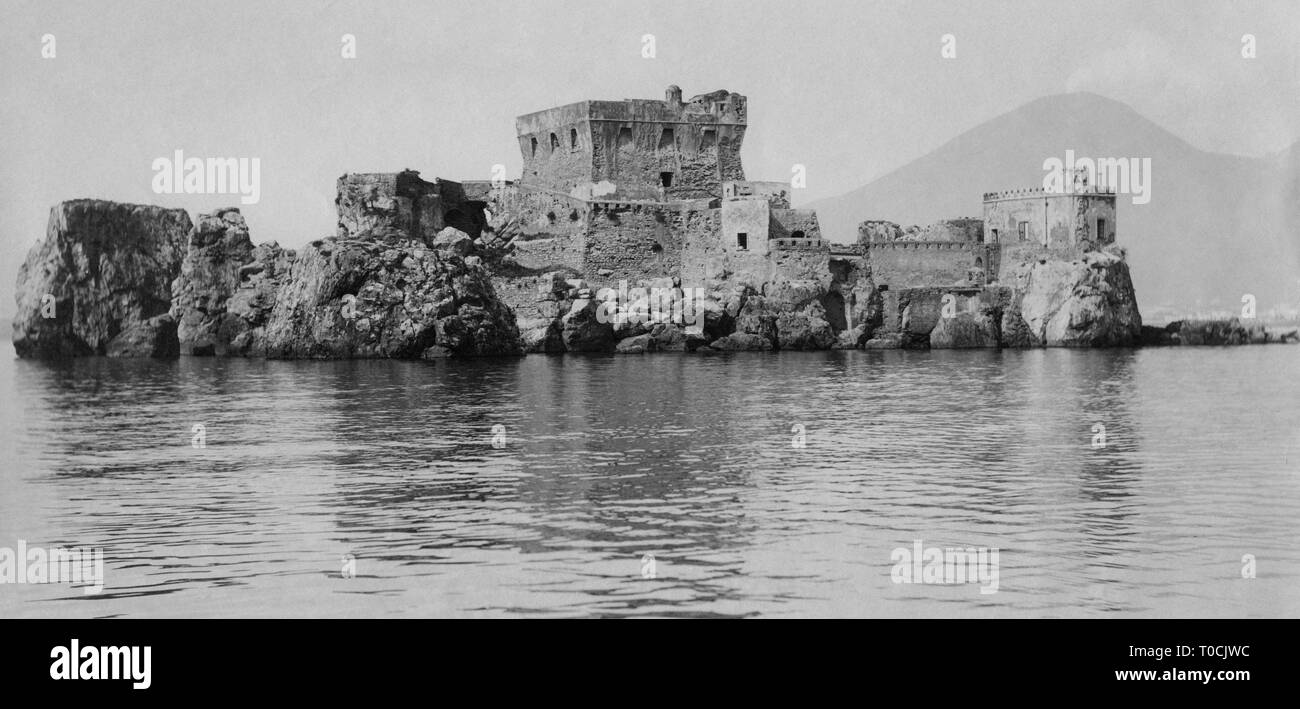 italy, campania, castellamare di stabia, revigliano castle, 1900-1910 Stock Photo