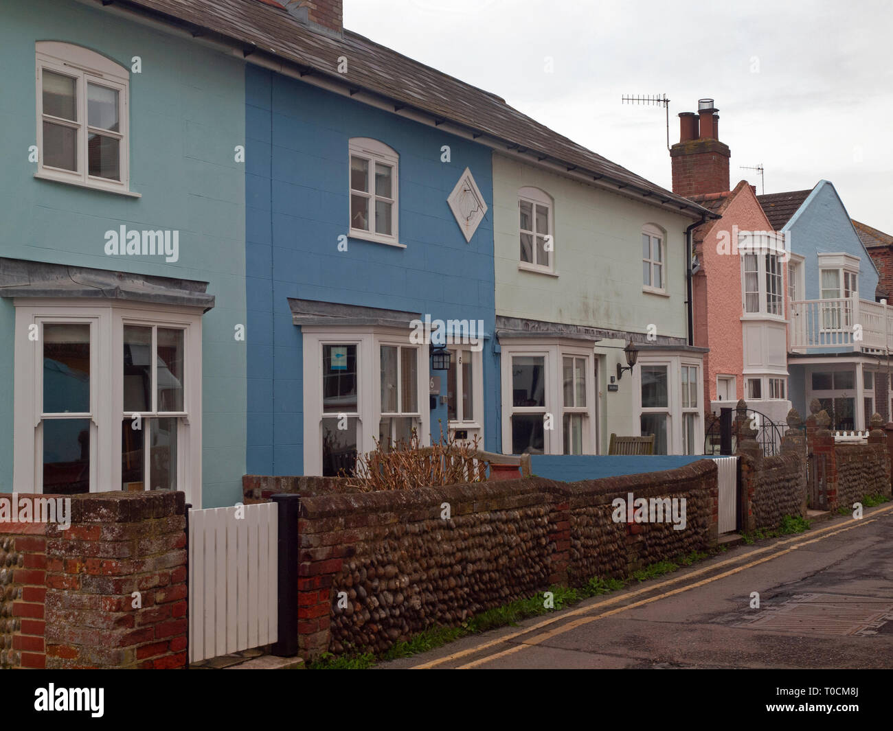 The Pretty Brightly Coloured Cottages And Houses Of Aldeburgh