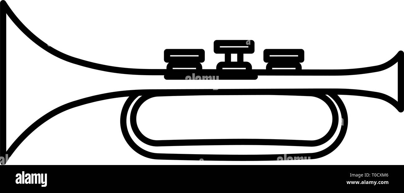 trumpet musical instrument icon vector illustration design Stock Vector ...