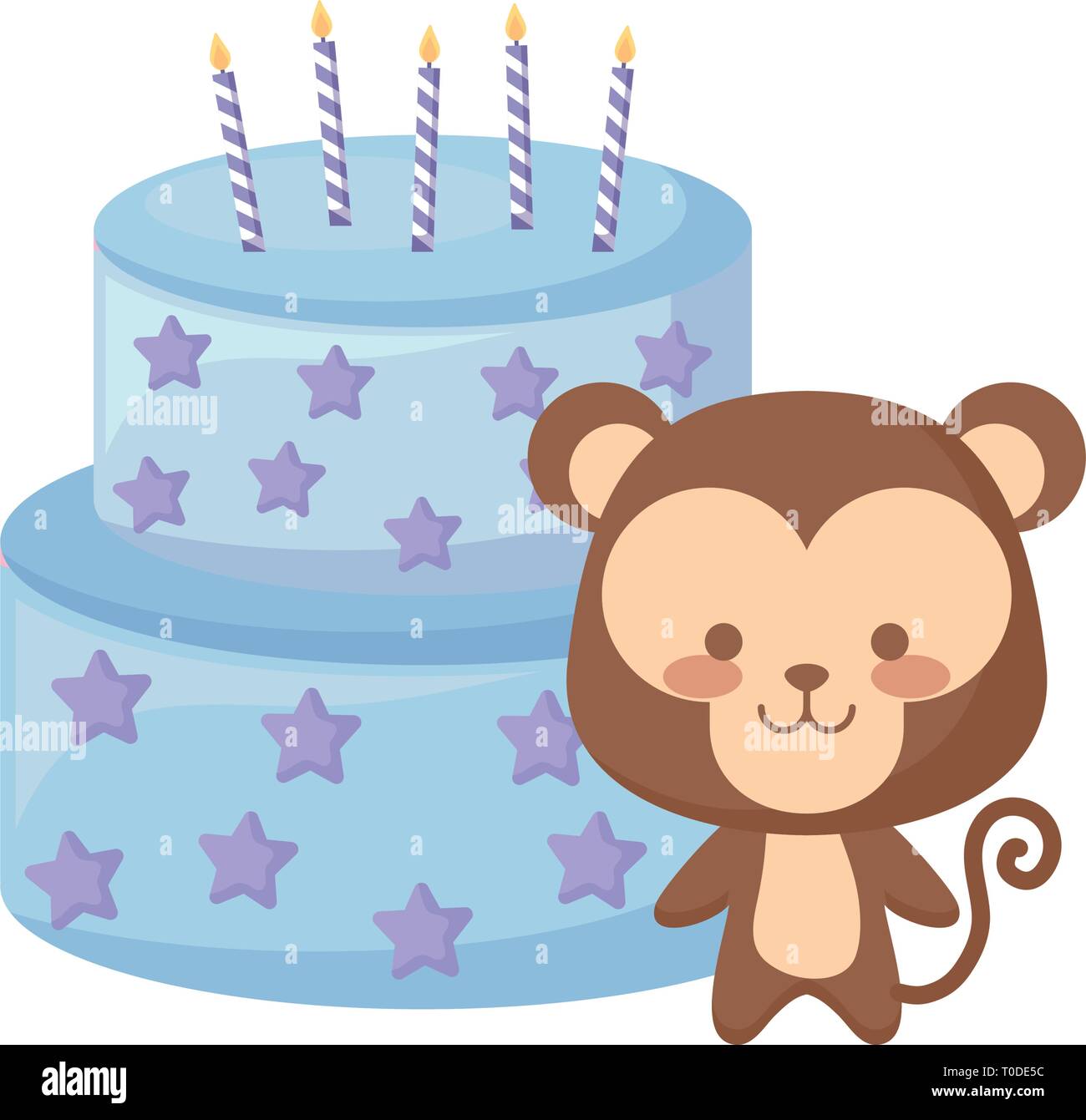 Monkey Chimp Face Chocolate Birthday Cake - Sweet 2 Eat Baking
