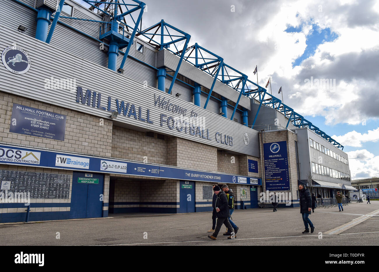 Aerial view of Millwall Football Clubs training ground, and the