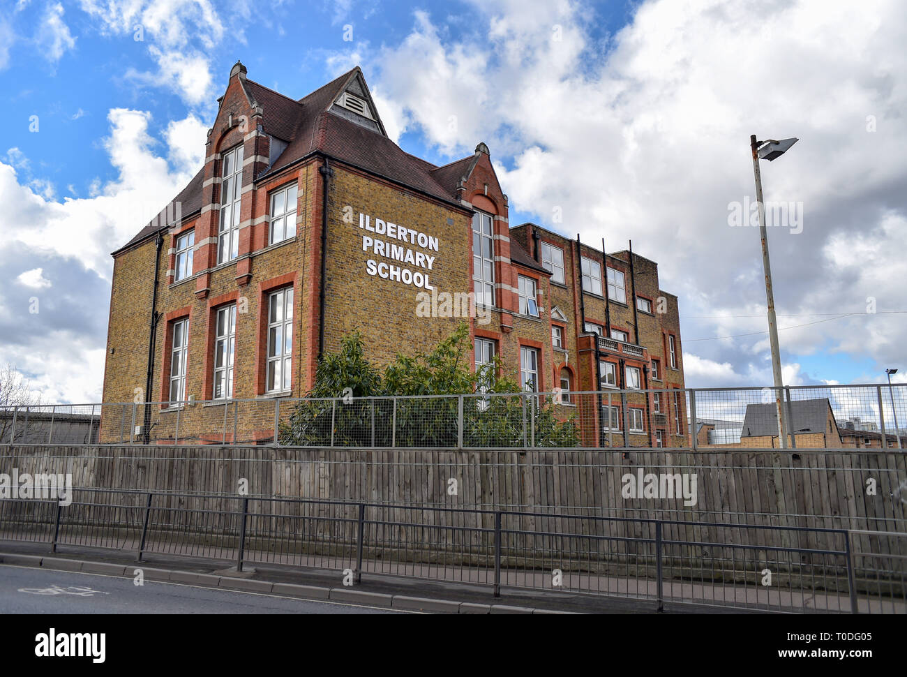 Bermondsey Borough of Southwark London UK - Ilderton Primary School Stock Photo