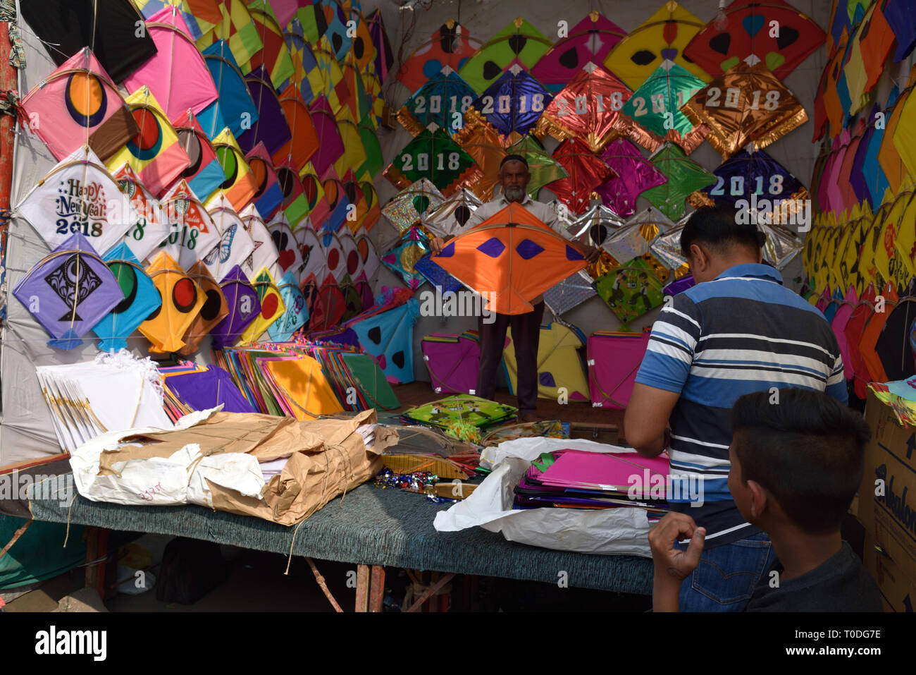 Kite shop, Kite Festival, Surat, Gujarat, India, Asia Stock Photo Alamy
