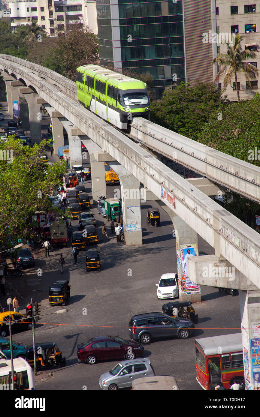 Monorail, Chembur, Mumbai, Maharashtra, India, Asia Stock Photo Alamy