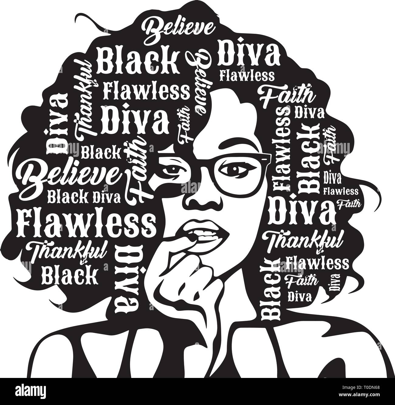 Download Afro Woman Svg Nubian Beautiful Classy Lady Make Up Model Melanin African American Ethnic Stock Vector Image Art Alamy