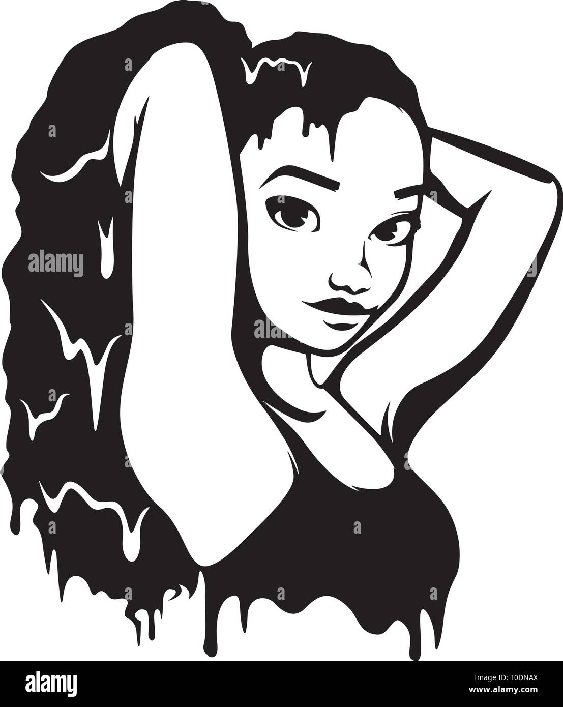 Download Afro Woman Svg Nubian Beautiful Classy Lady Make Up Model Melanin African American Ethnic Stock Vector Image Art Alamy