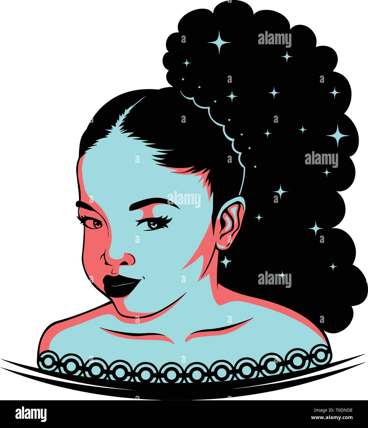 Download Afro Woman SVG Nubian Beautiful Classy Lady make Up Model Melanin African american Ethnic Stock ...